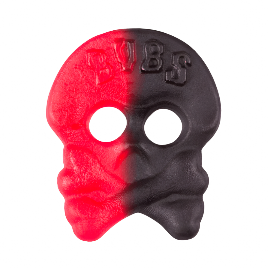 Bubs Raspberry/Liquorice Skull