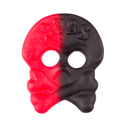 Bubs Raspberry/Liquorice Skull