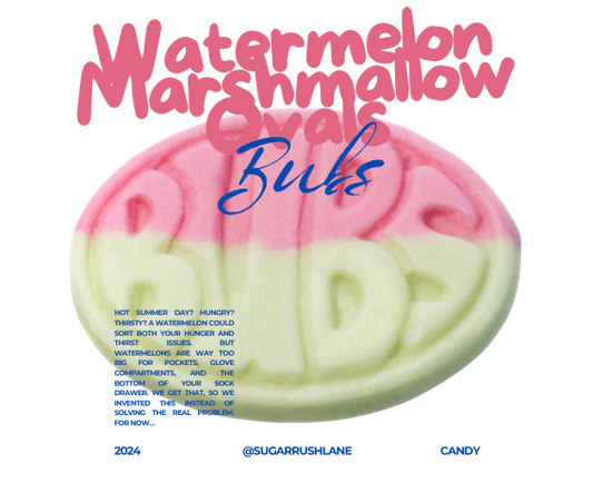 Bubs Watermelon Marshmallow Ovals