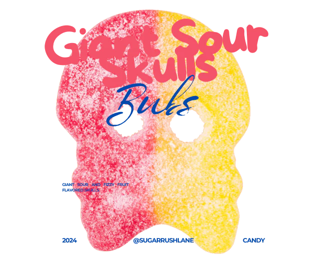 Bubs Giant Sour Skulls